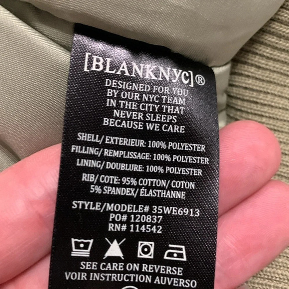 Blank NYC Oversized Bomber Jacket M - Picture 6 of 9